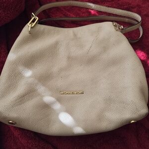 Michael Kors Beige Shoulder Bag